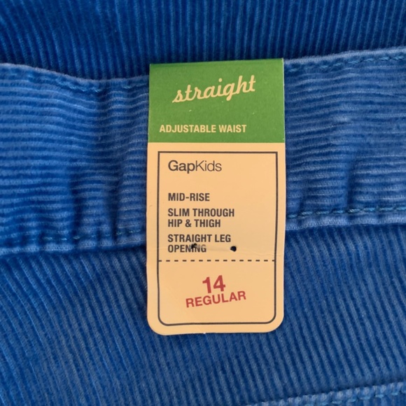 GAP Boys Cobalt Blue 5 Pocket Corduroy Size 14 - Picture 9 of 9
